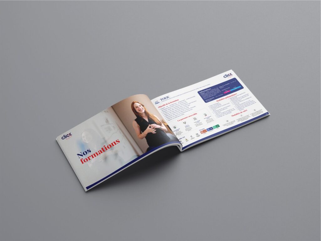Brochure d'entreprise : le guide complet pour concevoir un support print qui convainc 2 catalogue click english 02