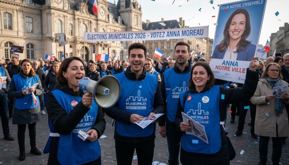 Comment votre identité visuelle peut-elle traduire vos valeurs et votre positionnement politique ? 1 grosse opération de tractage élections municipales 2026