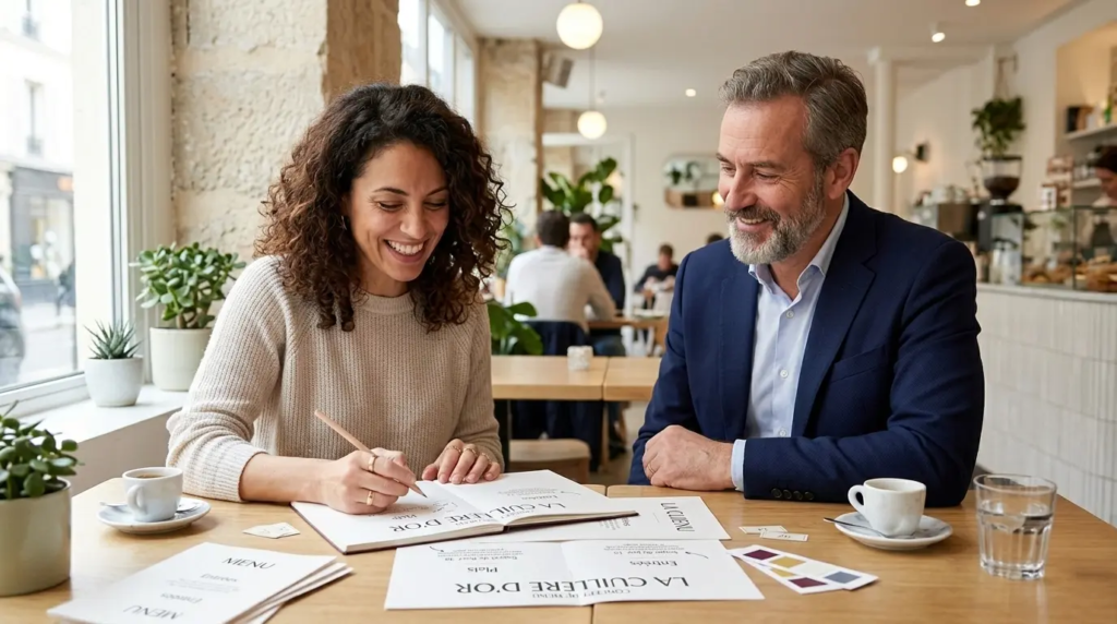 Combien coûte la création d'un menu de restaurant ? Tarifs et guide complet d'un graphiste 3 reflexion menu engineering restaurant five5star