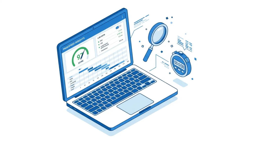Pourquoi mon site WordPress est lent ? Causes, conséquences et premiers pas vers la vitesse 3 Tester la vitesse d'un site WordPress — PageSpeed Insights et outils de diagnostic