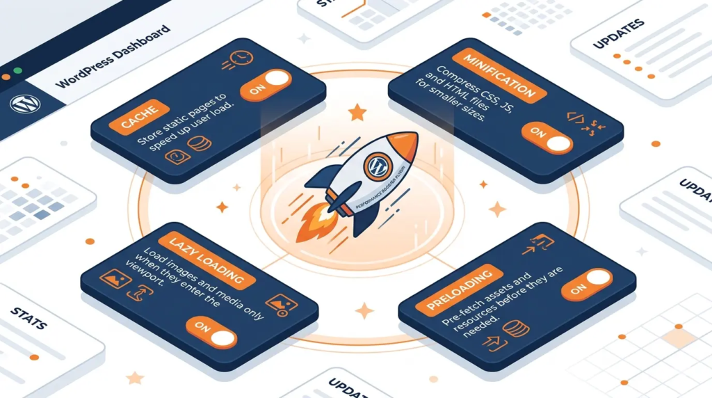 Accélérer un site WordPress : Le Guide Complet pour des Performances Optimales (avec WP Rocket) 2 WP Rocket configuration — cache, minification et lazy loading pour WordPress